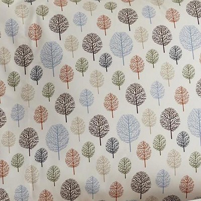 Full Size Multicolor Cotton Polyester Flannel Sheet Set with Tree Print