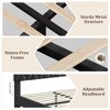 Grey Bed Frame with Upholstered Headboard, Heavy-Duty Platform Bed Frame, No Box Spring Needed/Easy Assembly/Noise Free - 4 of 4