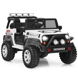 Infans 12V Kids Ride On Truck Remote Control Electric Car w/Lights&Music White - 1 of 4