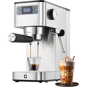 Coucheta Compact Espresso Machine - 20 Bar Professional Pressure with Steam Frother & Removable Tank for Latte & Cappuccino at Home - 1 of 4