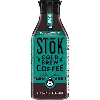 SToK Black Unsweetened Cold Brew Coffee - 48 fl oz