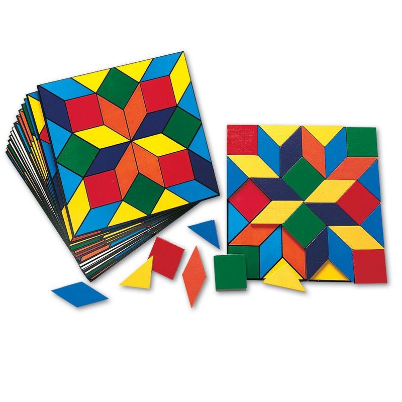 Learning Resources Parquetry Blocks & 20 Pattern Cards, 53 Piece Set, Ages 4+, 2 of 7