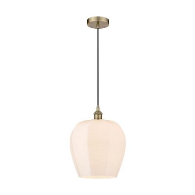 Norfolk - 1 Light Cord Hung Mini Pendant In Industrial Style-15.13 Inches Tall and 11.75 Inches Wide