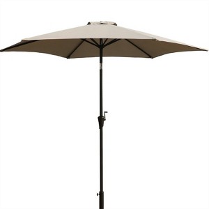 9' Aluminum Outdoor Patio Umbrella with Carry Bag - Wellfor - 1 of 4