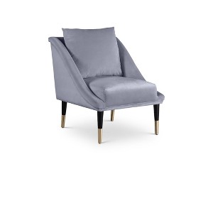 Meridian Furniture,Elegante Velvet Accent Chair - 1 of 4