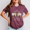S.W.Smiley Where Friends and Flowers Flourish - Women's Short Sleeve Graphic T-Shirt - 3 of 4