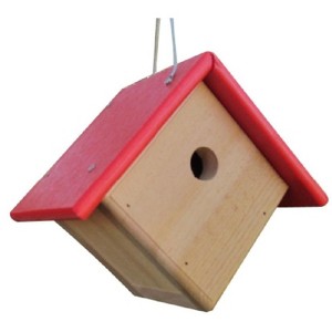 JCS Wildlife Cedar & Poly Wren, Chickadee, & Warbler Birdhouse - 1 of 4