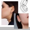925 Sterling Silver Huggie Hoops - Chunky Small Hoop Earrings, Hypoallergenic Gift - 3 of 4