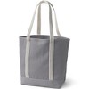 Lands' End Open Top Long Handle Canvas Tote Bag - 4 of 4