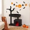 Gulches Black Red Gothic Cat Tree 44 inch Large Cats Heavy Duty MDF Velvet Coffin Bed Bat Toy Sisal Posts Tower Furniture - 2 of 4