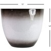 Gardener Select Fiberglass Egg-Shaped Indoor Outdoor Planter - 2 of 2