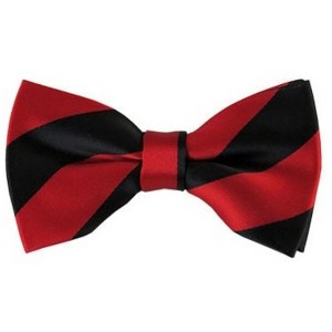 Men's 2.75 W And 4.75 L Inch With Pre-Tied College Stripe Bowtie - 1 of 3