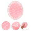 Unique Bargains Hair Shampoo Brush 3.46"x3.03"x2.76" 1 Pc Clear Pink - 2 of 4