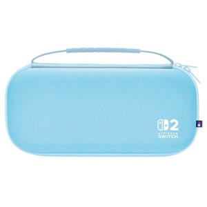 HORI Slim Hard Shell Tough Pouch (Light Blue) for Nintendo Switch