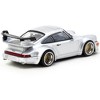 RWB 964 Silver Metallic "Hobby64" Series 1/64 Diecast Model Car by Tarmac Works - 3 of 4