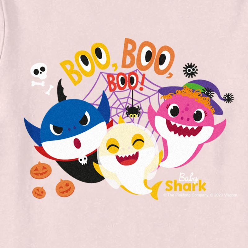 Toddler's Baby Shark Halloween Boo Boo Boo Family T-Shirt, 2 of 4