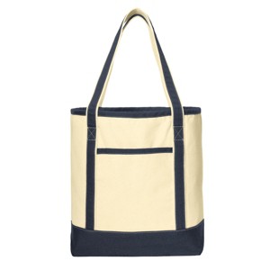 Mafoose Large Cotton Canvas Tote Perfect for The Shopping and Events - 1 of 4