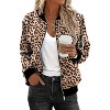 Zeagoo Women's Bomber Jacket Casual Coat Zip Up Spring Fall Clothes with Pockets - 2 of 4