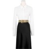 INSPIRE CHIC Women's Wide Braided Elastic Casual Pin Buckle Decorative Waist Belt - 4 of 4