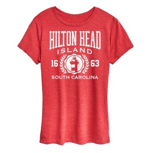 Women's - Instant Message - Hilton Head Island Collegiate -Women's Short Sleeve Graphic T-Shirt Short Sleeve Graphic T-Shirt - 1 of 4