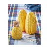 TAG Corn on Cobb Shaped Ceramic Salt and Pepper Shakers 1.5L x1.5W x 3.5H - 2 of 2