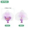Unique Bargains Silk Plastic Durable Handcrafted Artificial Orchid Flower Heads 20 Pcs - 3 of 4