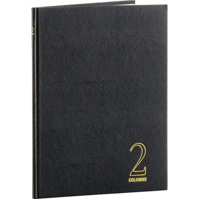 Wilson Jones 2 Column Book 80 pages 9-1/4"x7" Black 74102