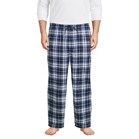 Lands' End Men's Big And Tall Flannel Pajama Pants - 3x Big Tall - Deep ...