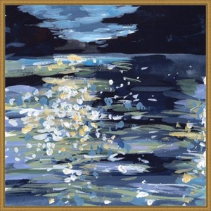 Amanti Art Calming Night I by Melissa Wang Framed Canvas Wall Art - 1 of 4