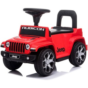 Best Ride On Cars Baby Toddler Jeep Rubicon Push Car Riding Toy Vehicle, Red - 1 of 4