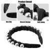 Unique Bargains Women's Fashion Faux Pearl Braided Tape Headband Hairband 0.79 Inch Wide 1 Pc - 3 of 4