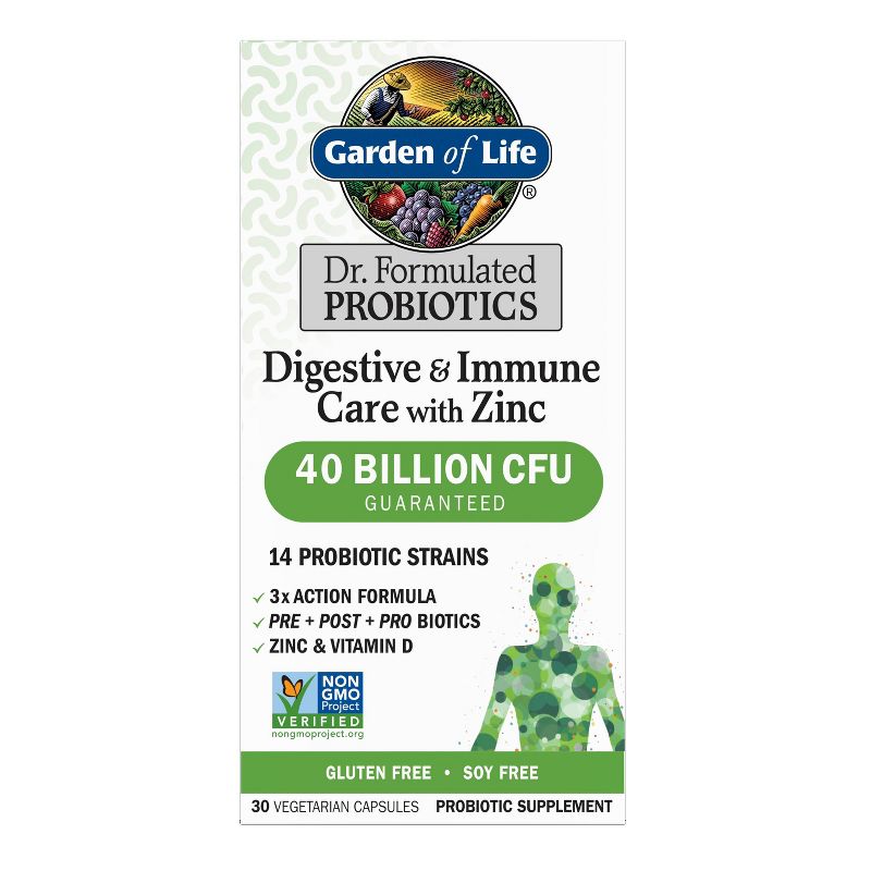Garden of Life Digestive + Immune Probiotic Capsules - 30ct, 1 of 11