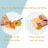 Wrapables Floral PET Stickers for Scrapbooking, Junk Journals, Stationery, Water Bottles, Phones, Laptops (120pcs), Blue Yellow Lavender - 4 of 4