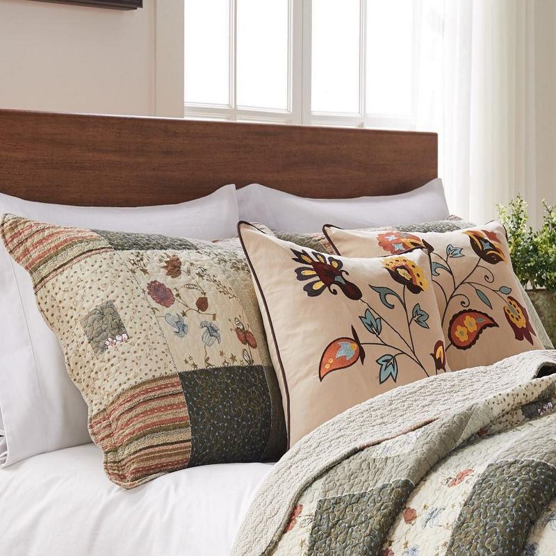 Sedona Cotton Pillow Sham King 20" x 36" Multicolor by Greenland Home Fashion, 2 of 5