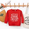 The Juniper Shop Witches Goblins Ghosts Puff Print Toddler Graphic Sweatshirt - 2 of 3