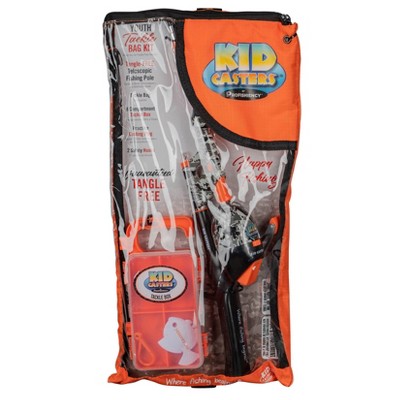 Kid Casters Orange Fishing Kit Fun Bag