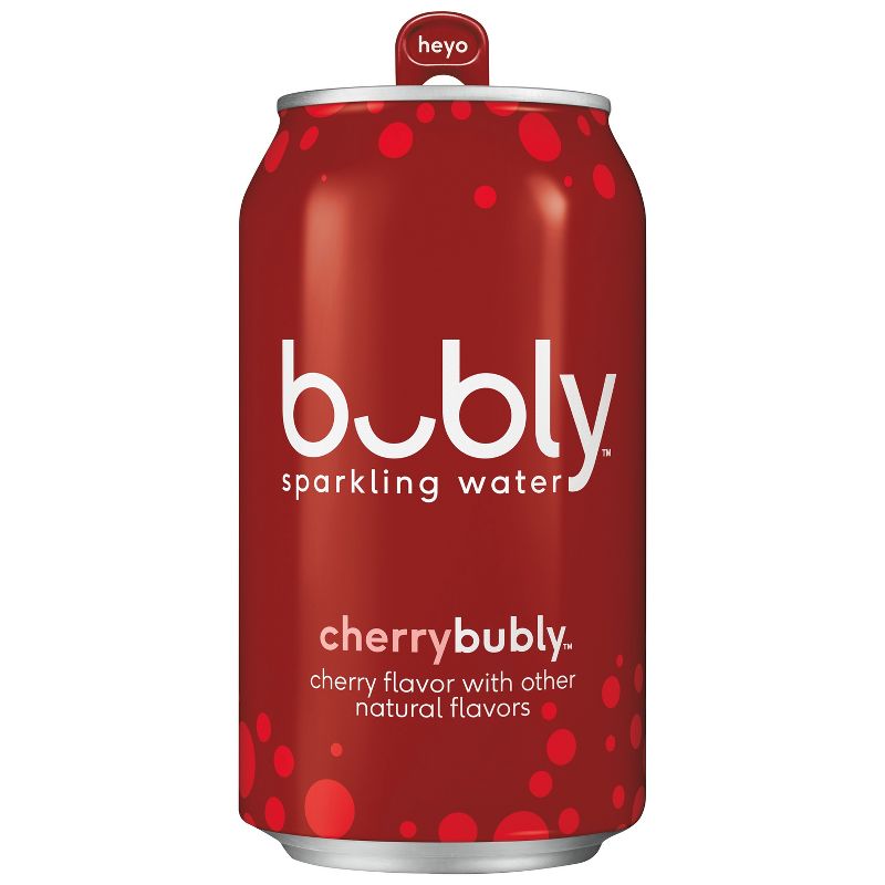 bubly Cherry Sparkling Water - 8pk/12 fl oz Cans, 4 of 8