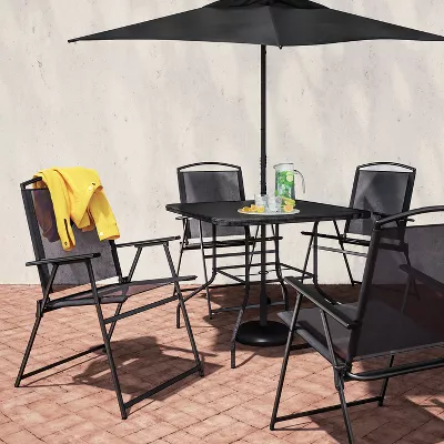 Miami charcoal 8 piece best sale patio set