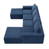 NicBex Modular U Shape Sectional Couch Chenille Upholstered Sofa with Square Arm for Living Room and Apartment - 4 of 4