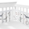 Sweet Jojo Designs Boy, Girl, Unisex/Gender Neutral Crib Bedding + BreathableBaby Breathable Mesh Liner Baby Nursery Cartoon Puppy Grey Taupe and Blue - 3 of 4