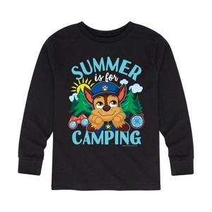Boys' - Paw Patrol - Summer Is For Camping Long Sleeve Graphic T-Shirt - 1 of 4