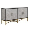 Okak Modern Sideboard Buffet, Storage Cabinet with 4 Doors & Metal Cross-Leg, Coffee Bar Cabinet for Dining Room Living Room Entranway - 3 of 4