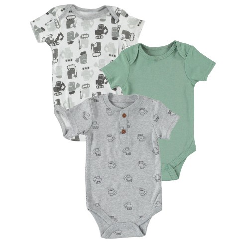 Gerber Baby Girl or Boy Gender Neutral Onesies Brand Cotton Rib Bodysuits,  5-Pack 