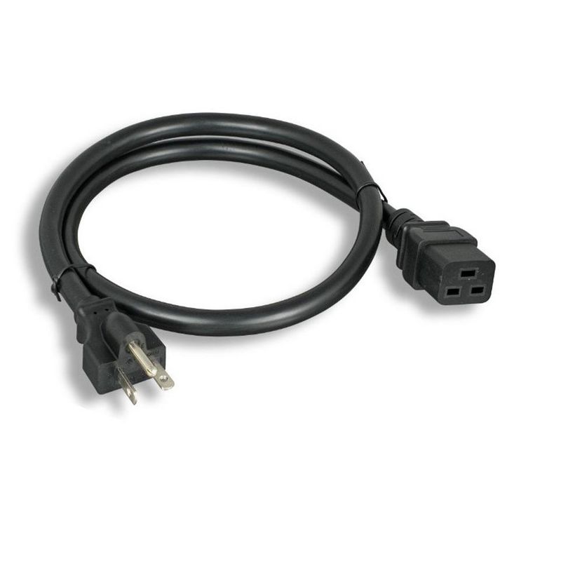 Monoprice Heavy Duty Extension Cord - 6 Feet - Black | NEMA 6-20P to IEC 60320 C19, For Computers, Servers, and Monitors to a PDU or UPS in a Data, 3 of 7