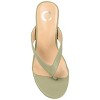 Journee Collection Womens Alika Slip On Block Heel Sandals Olive 8.5 - 4 of 4