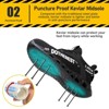 Furuian Steel Toe Sneakers for Men Women Safety Shoes Comfortable Slip on Work Shoes Black - 3 of 4