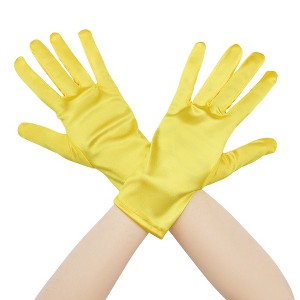 INSPIRE CHIC Women's Satin Lightweight Wrist Length Gloves - 1 of 4