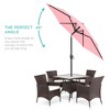 Best Choice Products 7.5ft Heavy-Duty Outdoor Market Patio Umbrella w/ Push Button Tilt, Easy Crank - 2 of 4