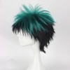 Unique Bargains Women's Wigs 14" Green Black with Wig Cap - 3 of 4
