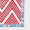 Mela Artisans Set of 4 Red and Blue Zig Zag Placemats - 3 of 4